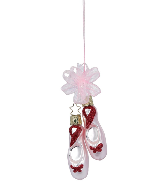Ballet Shoes Ornament, 2.8''