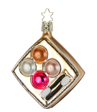 Inge-Glas Blushed Nudes Ornament, 3.6"