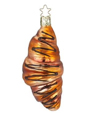 Inge-Glas Croissant Ornament, 4.6''