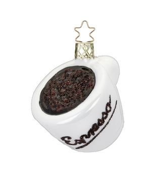 Inge-Glas Espresso Cup Ornament, 2.4''