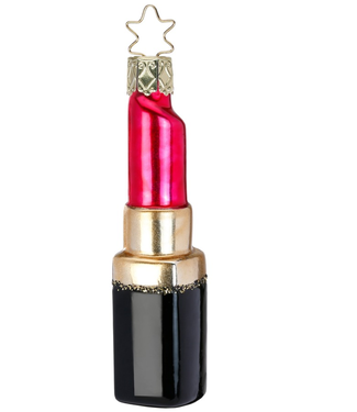 Inge-Glas Pink Kissable Ornament, 3.8"