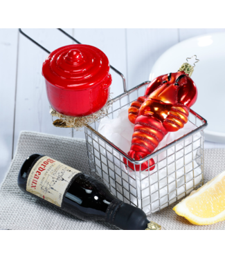 Inge-Glas Atlantic Lobster Ornament, 4.6''