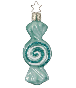 Inge-Glas Mint Candy Ornament, 3.6''