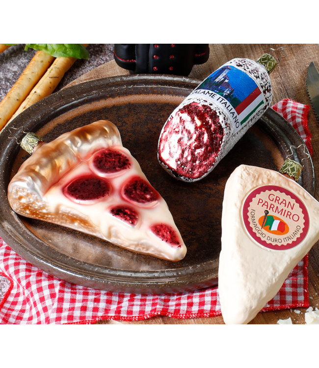 Pizza Ornament, 5.2"