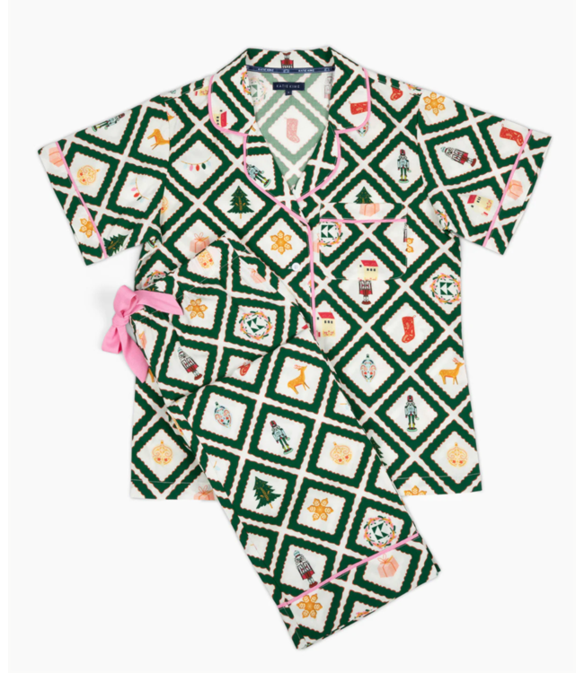Katie Kime Holiday Story Pajama Pants Set