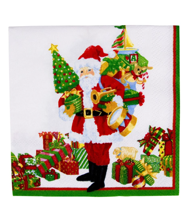 Mr. Claus Cocktail Napkins - 20 Per Package