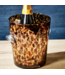 Glass Tortoise Print Ice Bucket