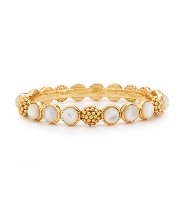 Berry Gem Hinged Bangle - MOP