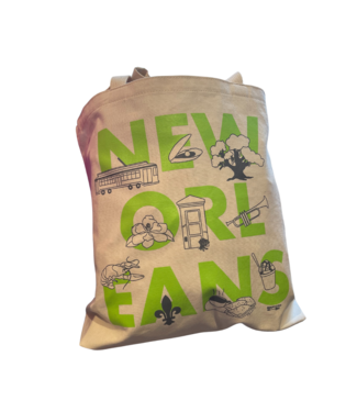 Map Tote New Orleans Icon Beach Tote