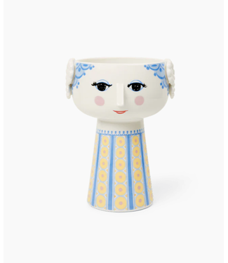 Rosendahl Design Group Bjørn Wiinblad Eva Vase, Light Blue, H: 7.3"