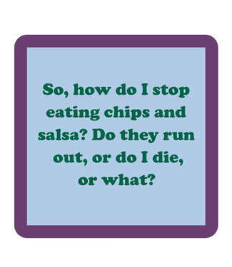 Drinks on Me Coasters Chips and Salsa Coaster