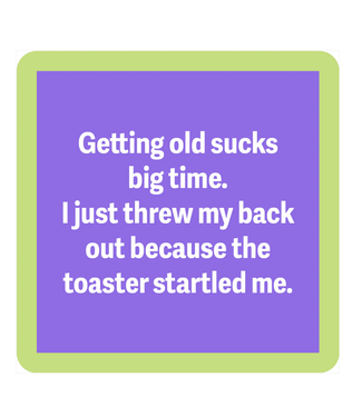 Drinks on Me Coasters Threw Out Back Coaster