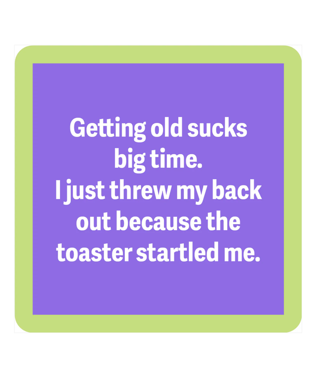 Threw Out Back Coaster