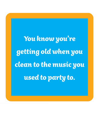 Drinks on Me Coasters Clean to Music Coaster