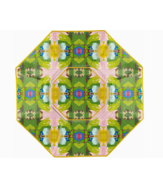 Marye-Kelley Boca Bay Decoupage Glass Plate 5" Octagonal