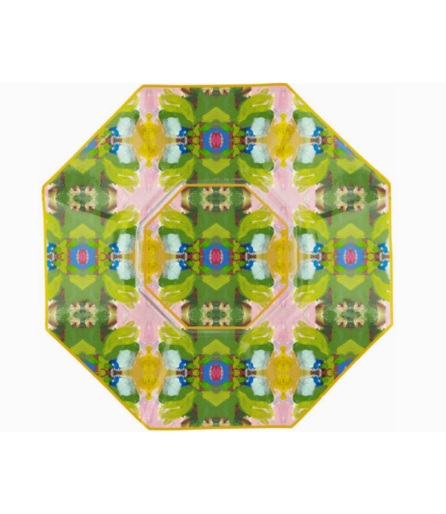 Boca Bay Decoupage Glass Plate 5" Octagonal