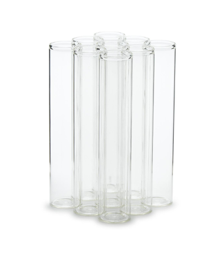 Two's Company Set of 9 Connected Tube Flower Vase