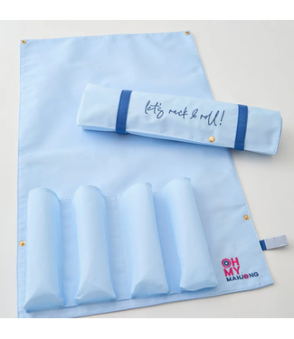 Oh My Mahjong Light Blue Let's Rack & Roll Bag