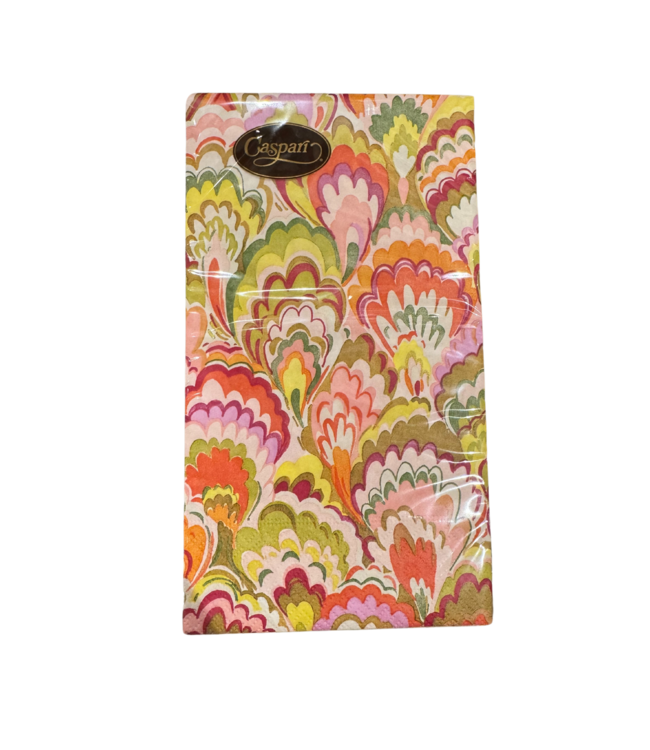 Marbled Ceramica Raspberry/Chartreuse Guest Towels
