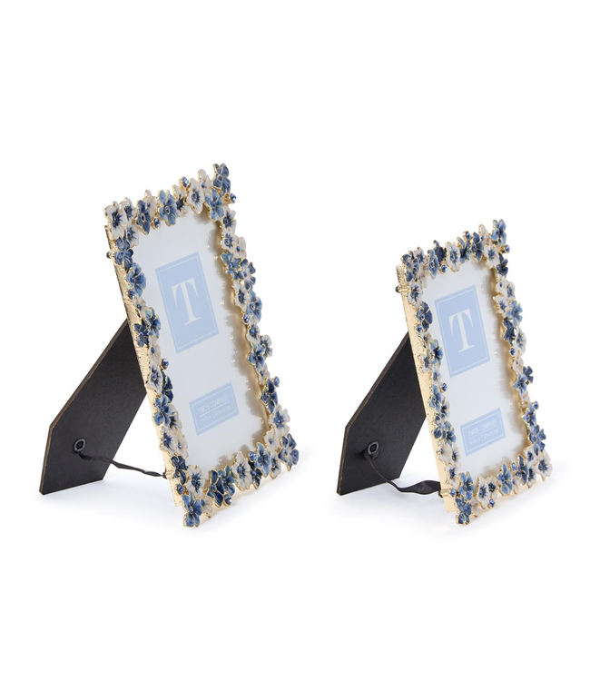 Blue Hydrangea Enamel Frame