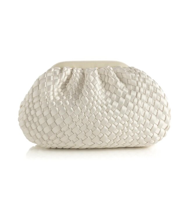 Bailey Clutch, White