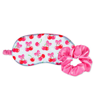 Iscream Cheerful Cherries Eye Mask & Scrunchie Set