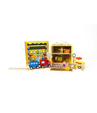 Jack Rabbit Creations Train Station Suitcase