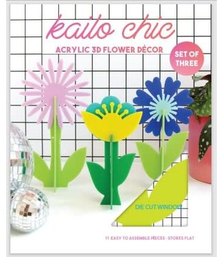 CR Gibson Kailo Chic Acrylic Flower Blue