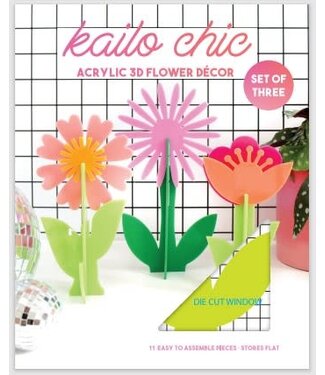 CR Gibson Kailo Chic Acrylic Flower Pink