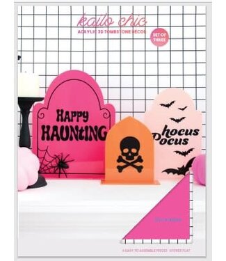 CR Gibson Kailo Chic Acrylic Tombstones Pink