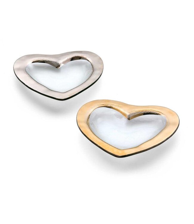 8'' Roman Antique Heart Bowl Gold