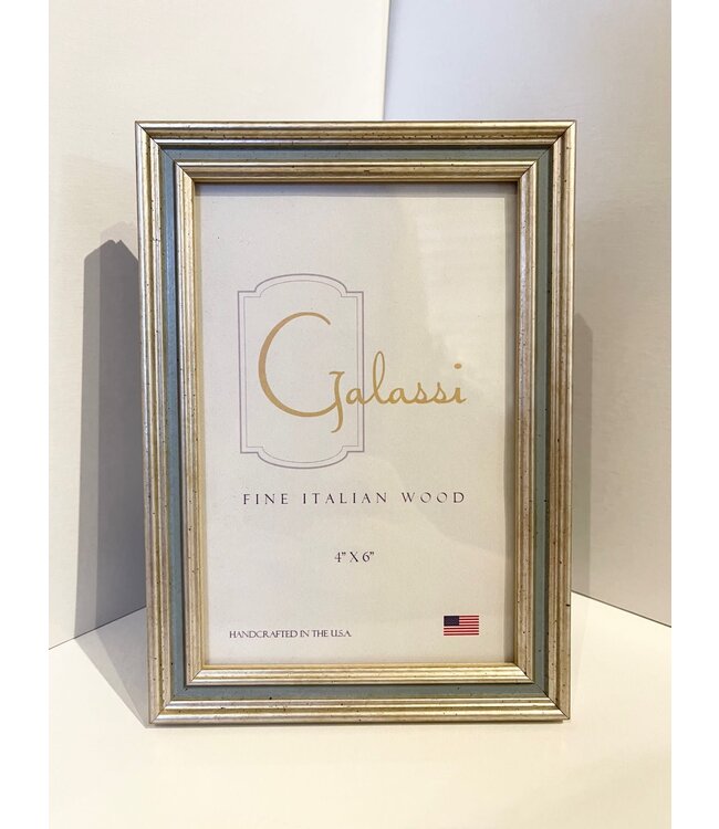 Silver with Light Blue Channel Frame