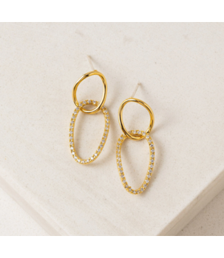 Lover's Tempo Encore Pave Small Drop Earrings