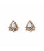Ever Stud Earrings - White Opal