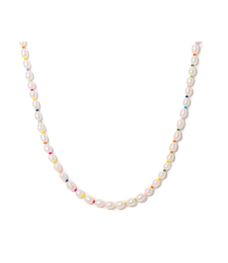 Lover's Tempo Rainbow Pearl Necklace