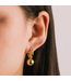 Solstice Drop Hoop Earrings