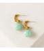 Sorrento Gemstone Hoop Earrings - Amazonite