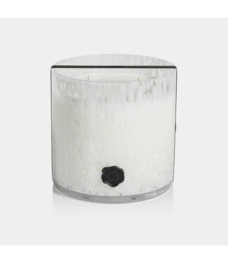 Zodax AG Opal Glass Three Wick Candle Jar - Gardenia