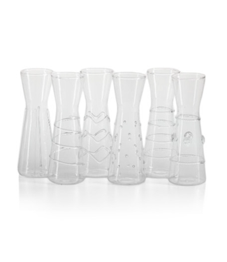 Zodax Six Assorted Design Individual Carafes (Sold Separately)