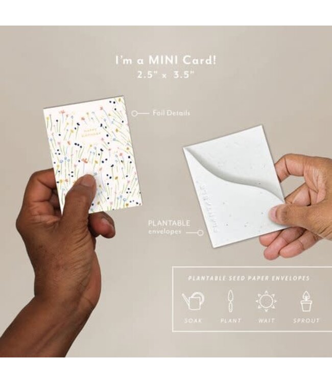 Sweetest Stems Seedling Mini Greeting Card