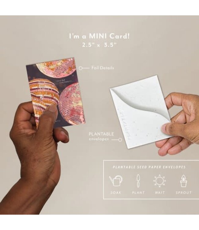 Disco Seedling Mini Greeting Card