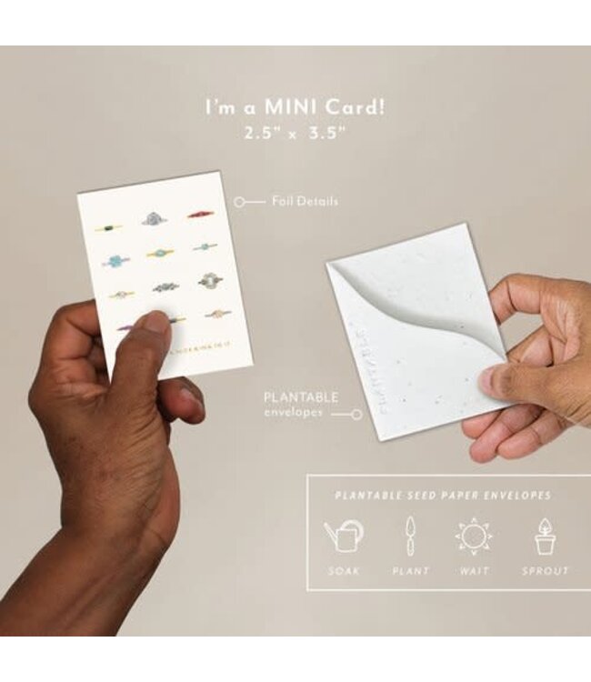 Fiance Seedling Mini Greeting Card