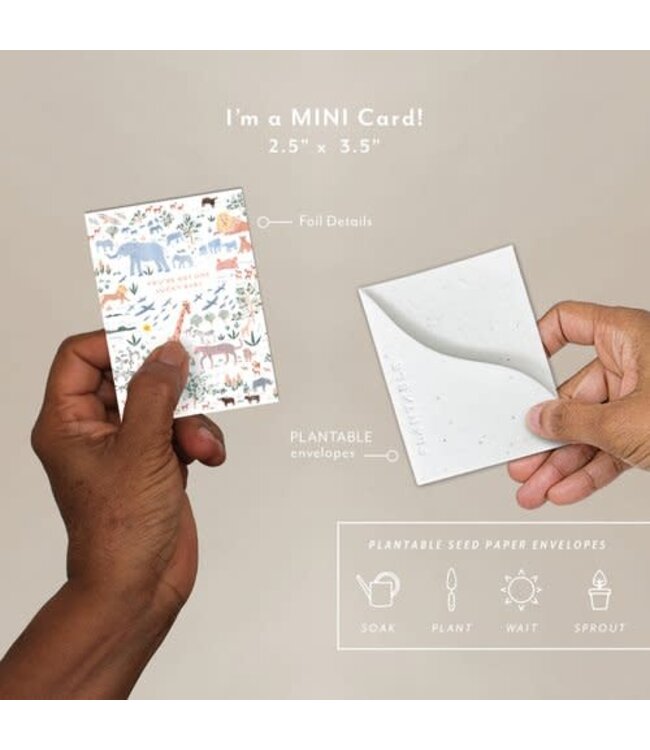 Lucky Baby Seedling Mini Greeting Card