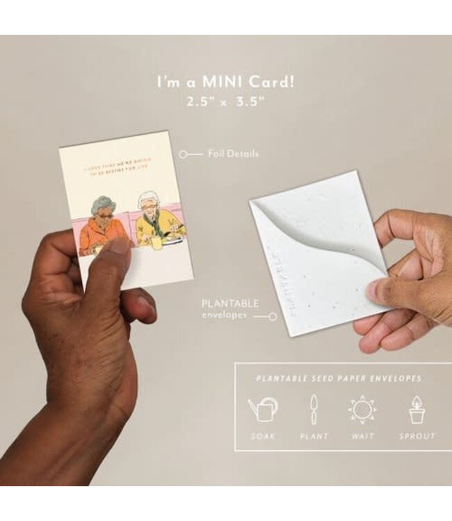 Forever Friends Seedling Mini Greeting Card