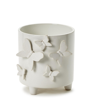 Two's Company Butterfly Footed Cachepot