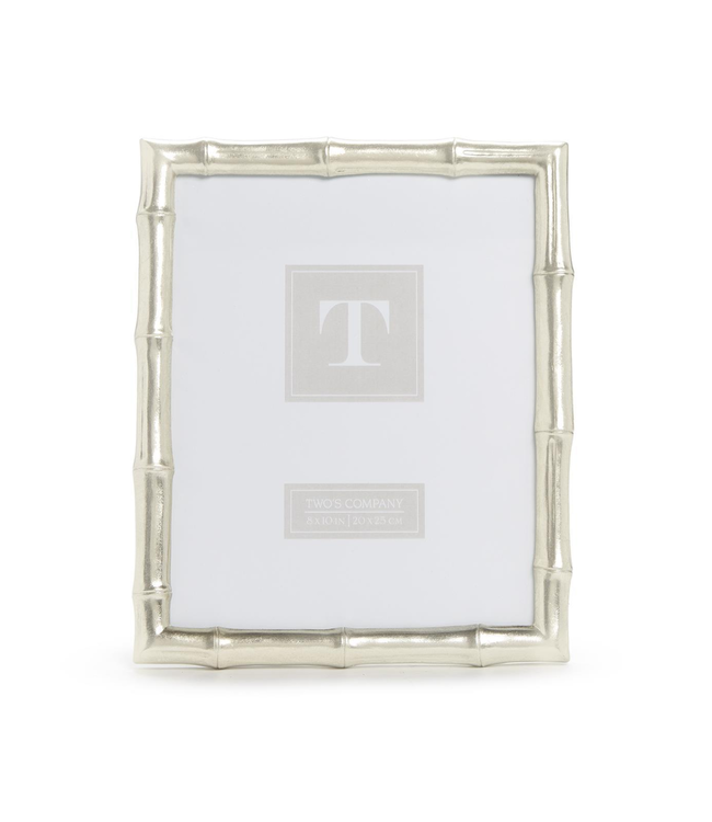 Silver Faux Bamboo 8 x 10 Photo Frame