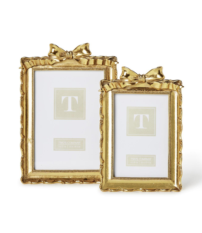 Vintage Gold Frames with Accent Bow 5 x 7