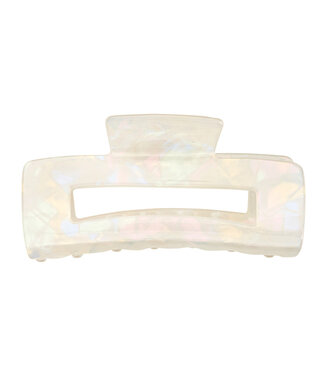 Bella il Fiore Claw Clip - White Marble