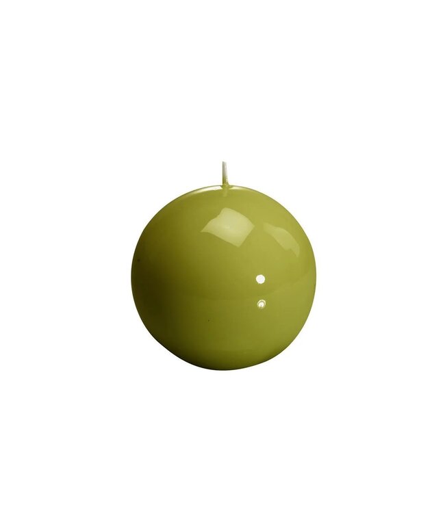 Large Ball Classic Olive Green Candle