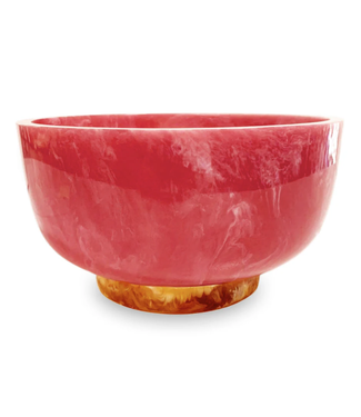 Beatriz Ball Resin Rio Large Bowl with Base Pink + Orange
